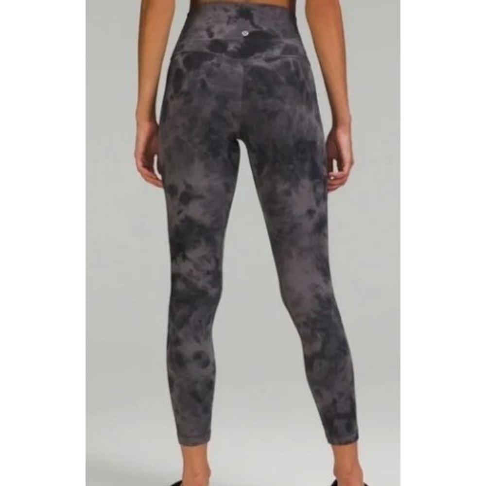 Lululemon Align High-Rise Diamond Dye‎ Pitch Grey Graphite Grey size 4